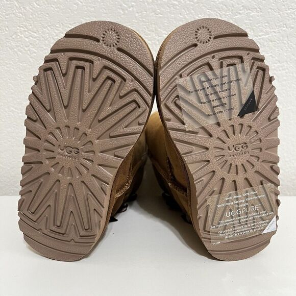 UGG Australia Bailey Bow II Boots Chestnut Toddler Girls Size 8 NEW in BOX - Picture 10 of 14